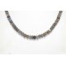 Necklace Strand String Beaded Labradorite Stone Diamond Cut Bead Women Gift D779